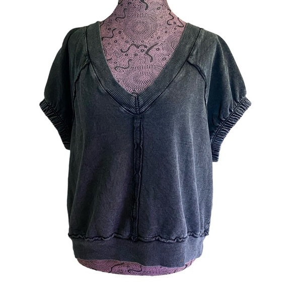 Pilcro Anthropologie Sz L Gray Lounge Top - Picture 1 of 4